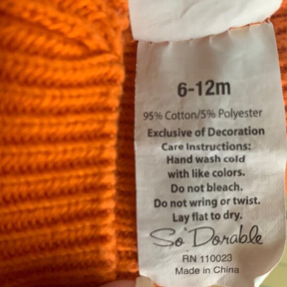 So Dorable Pumpkin hat. Size 6-12 month - Picture 3 of 3